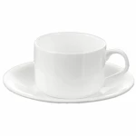 Wilmax Teacup & Coaster - White  160ml - Willmax