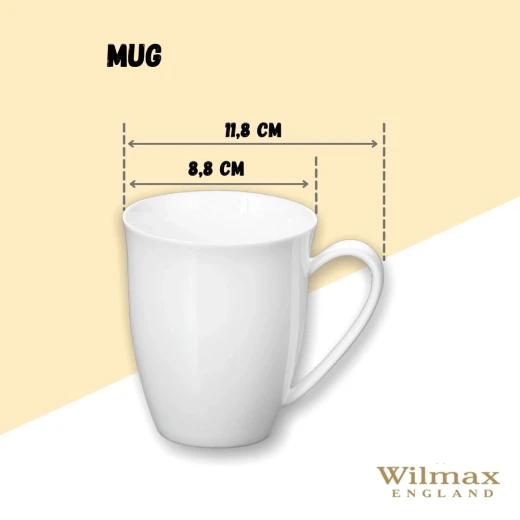 Wilmax Mug - White 380ml - Willmax - Image 2