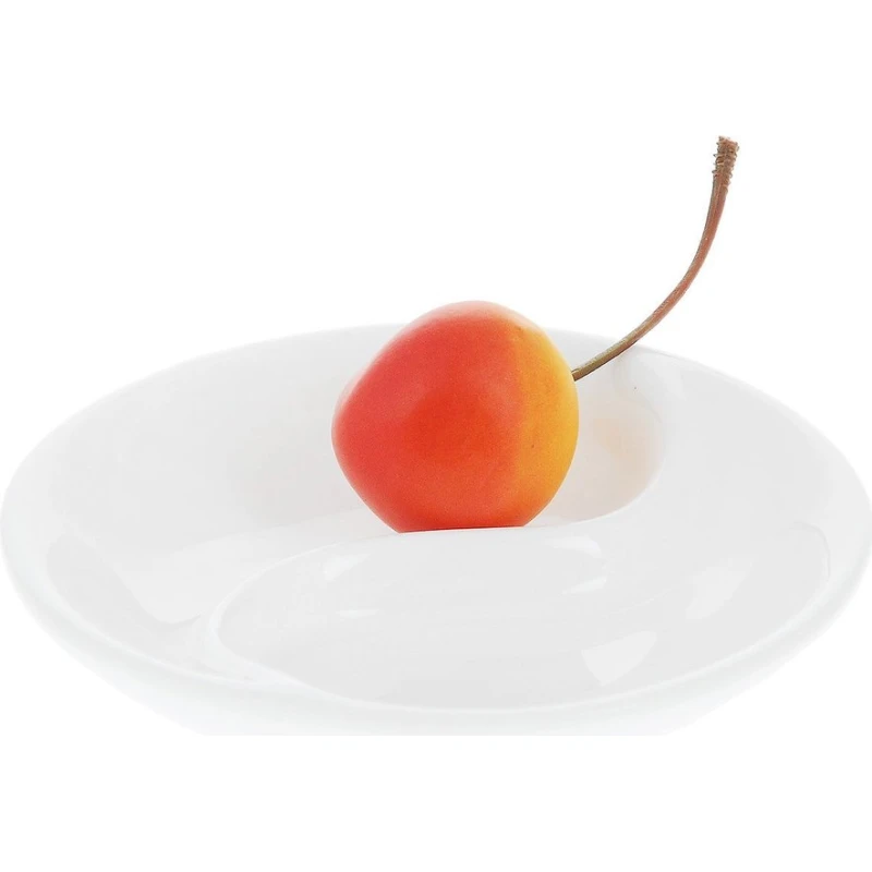 Wilmax Divided Sauce Dish - White  9cm - Willmax