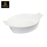 Wilmax Round Baking Dish with Handles - White 21.5cm - Willmax