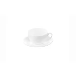 Wilmax Olivia Teacup & Coaster  - White  250ml - Willmax