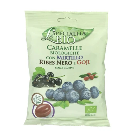 Serra Le Specialita Bio Organic Candies With Blueberry, Blackcurrant & Goji 80 g - Serra - Image 2