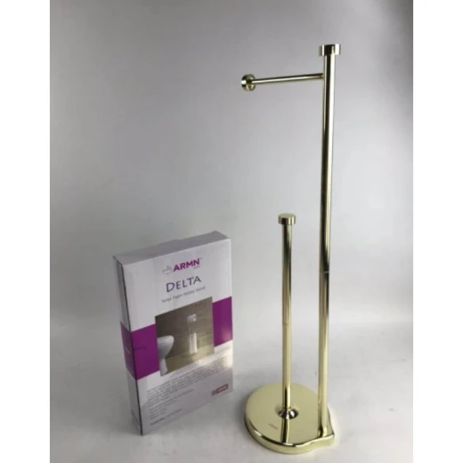 ARMN Delta Toilet Paper Holder - Gold ARMN Delta Toilet Paper Holder - Gold