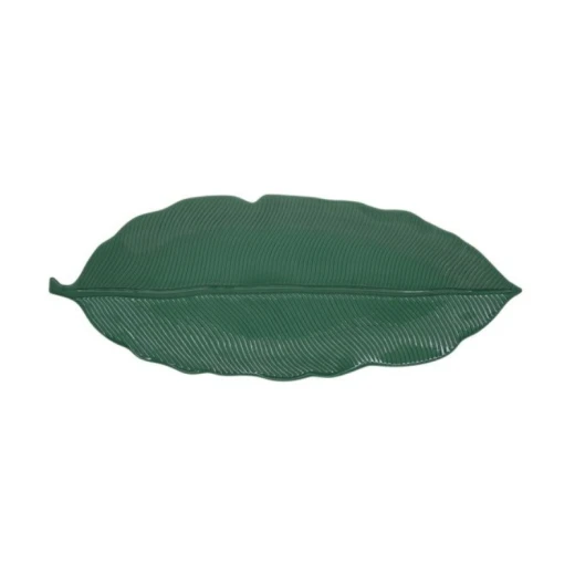 Easy Life Madagascar Tropical Leaf Serving Platter in Box - Green  47*19cm - Easy Life - Image 2