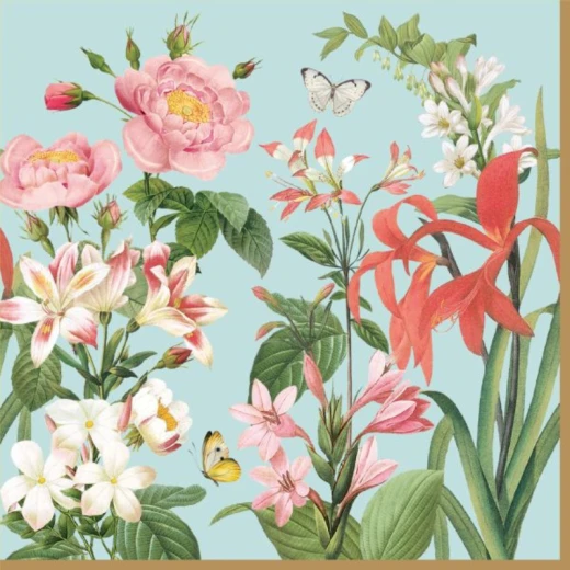 Easy Life Botanic Garden Paper Napkin Set - Multicolored 20-Piece Easy Life Botanic Garden Paper Napkin Set - Multicolored 20-Piece