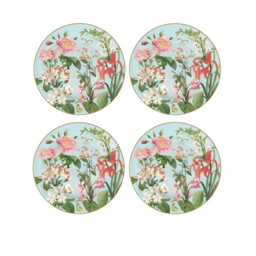 Easy Life Botanic Garden  Dessert Plate Set in Box - 19cm   Multicolored 4-Piece - Easy Life - Image 2