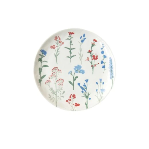 Easy Life Mille Fleurs Side Plate - Blue & Red 21cm - Easy Life - Image 2