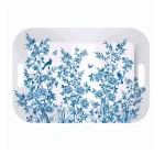 Easy Life Paradise Garden Tray - White & Blue  47*33cm - Easy Life