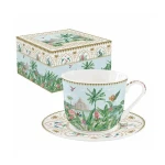 Easy Life Paradise Sauvage Teacup & Saucer in Box - Multicolored 370ml - Easy Life