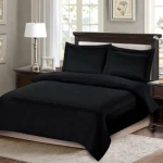 ARMN Nature soft  Queen Duvet Cover Set - Black 4-Piece - Armn
