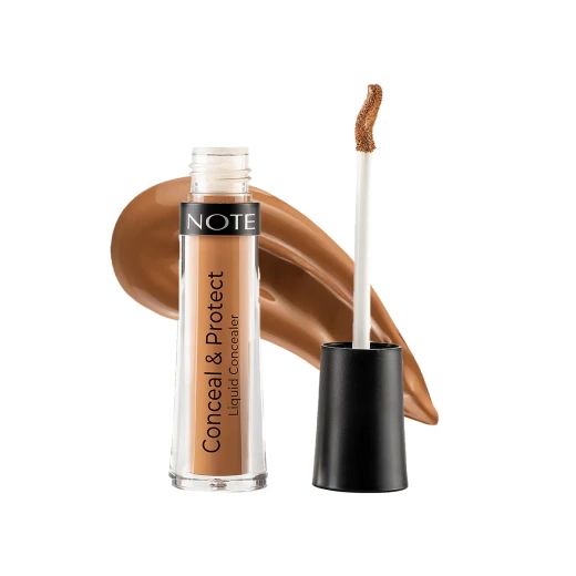 كونسيلر سائل Conceal & Protect من Note Cosmetique لون Wallnut: تركيبة تدوم طويلاً وكريمية لإخفاء العيوب وتغير اللون كونسيلر سائل Conceal & Protect من Note Cosmetique لون Wallnut: تركيبة تدوم طويلاً وكريمية لإخفاء العيوب وتغير اللون