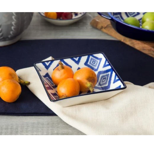 وعاء ريف بلو كاريه المربع من مدام كوكو وعاء ريف بلو كاريه المربع من مدام كوكو