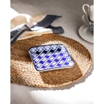 Madame Coco Reve Bleu Brest Square Plate - Madame COCO