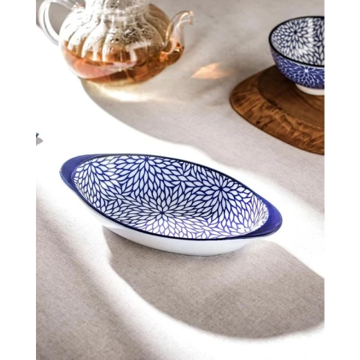 Madame Coco Rêve Bleu Drancy New Bone China Plate with Handle - Madame COCO - Image 2