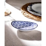 Madame Coco Rêve Bleu Belfort New Bone China Oval Plate - Madame COCO