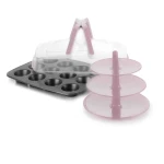 Ibili Muffin Mold with Lid & Stand - Ibili
