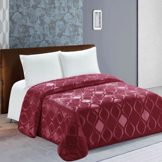 Nova home engraved diamond blanket mulberry twin size Nova home engraved diamond blanket mulberry twin size