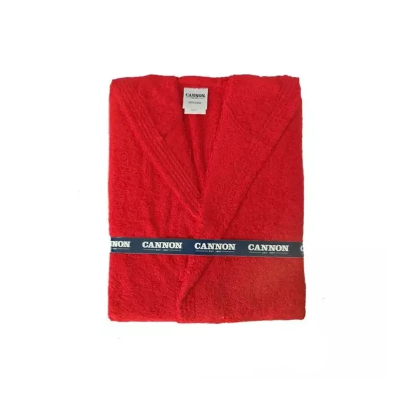 Cannon Bath Robe Plain Red XL - Cannon