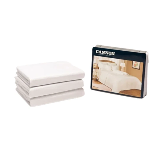 Cannon Bed Duvet Cover Plain Twin White 3pcs Set - Cannon - Image 2
