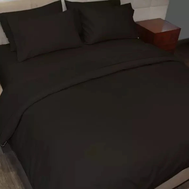 FieldCrest Duvet Cover  Plain Queen Black - Fieldcrest