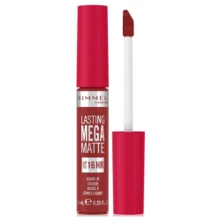 Rimmel London Lasting Mega Matte Liquid Lipstick Fire Starter 7.4ml Long Lasting Hydrating Vegan Formula