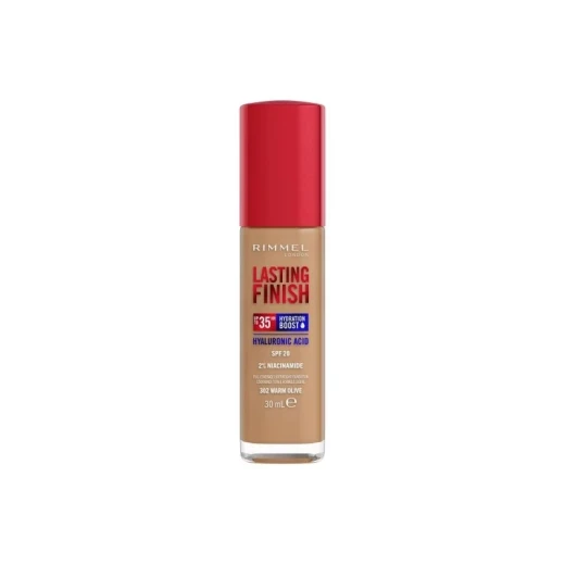 Rimmel London Lasting Finish Full Coverage Foundation Warm Olive 100 SPF20 30ml Hydrating Makeup for Radiant Glow Rimmel London Lasting Finish Full Coverage Foundation Warm Olive 100 SPF20 30ml Hydrating Makeup for Radiant Glow