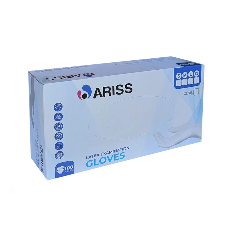 Ariss Latex Gloves Black Large - Ariss