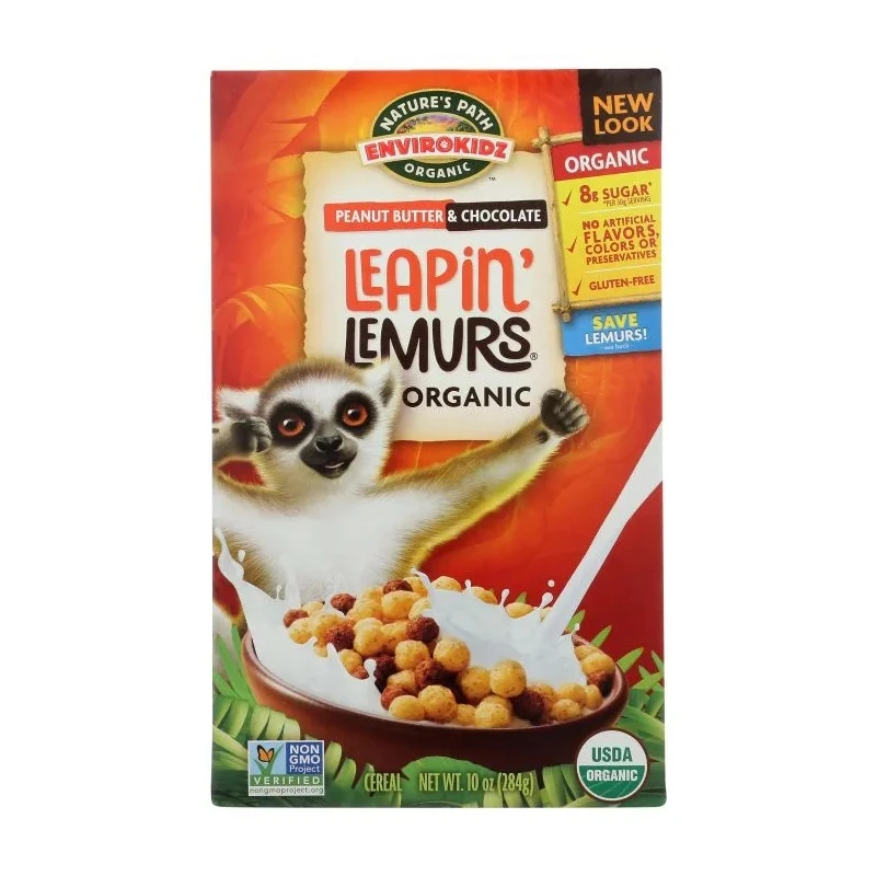 Natures Path Cereal Kid Leapin Lemurs - Nature's Path Organic