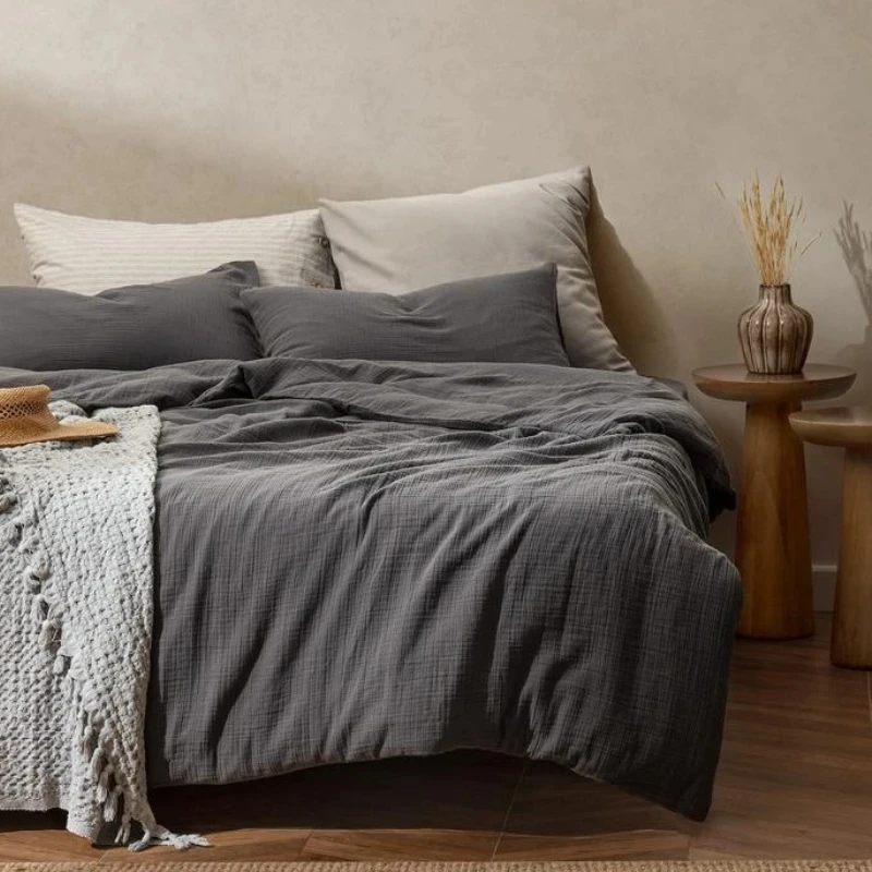 Madam Coco Marla Muslin Superking Size Duvet Cover Set - Fitted - Madame COCO