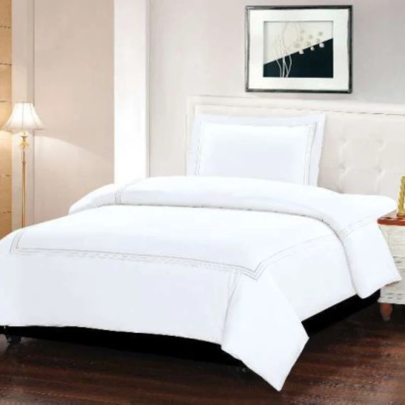 ARMN Naturesoft  King size Fitted Sheet Set - White 3-Piece - Armn