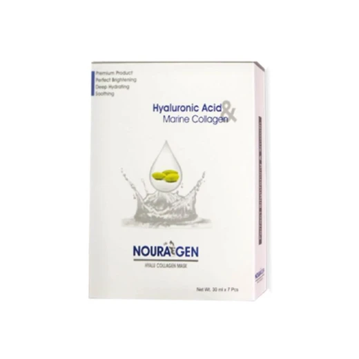 Nouragen Hyaluronic Acid & marine Collagen Mask 30ml, This magical mask helps reduce wrinkles, deeply hydrates, and restores your skin’s natural glow — leaving it plump, smooth, and full of life. Nouragen Hyaluronic Acid & marine Collagen Mask 30ml, This magical mask helps reduce wrinkles, deeply hydrates, and restores your skin’s natural glow — leaving it plump, smooth, and full of life.