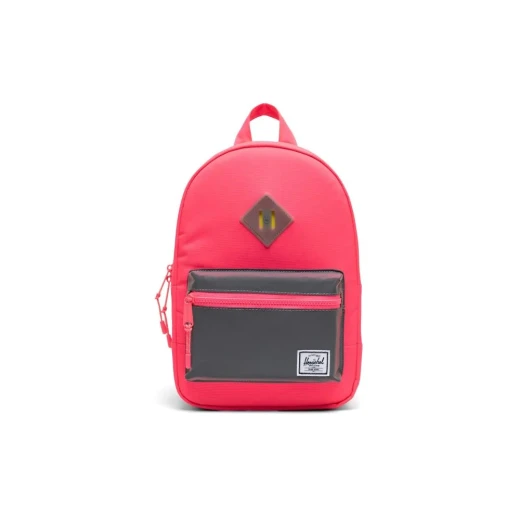 Herschel Heritage Kids Backpack Neon Pink/silver Reflective Herschel Heritage Kids Backpack Neon Pink/silver Reflective