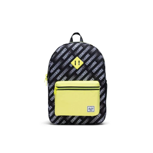 Herschel Heritage Youth Back Pack Montion Black/highlight XL Herschel Heritage Youth Back Pack Montion Black/highlight XL
