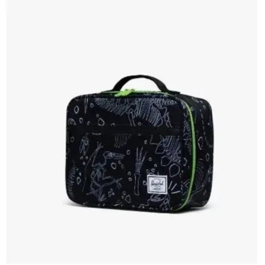 Herschel Pop Quiz Lunch Box Diggin'up Dinos Black Herschel Pop Quiz Lunch Box Diggin'up Dinos Black