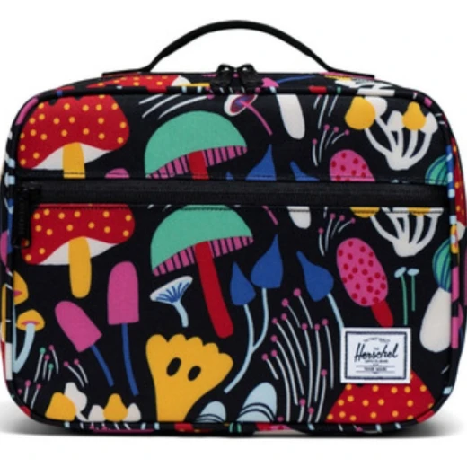 Herschel Pop Quiz Lunch Box Mushrooms Black Herschel Pop Quiz Lunch Box Mushrooms Black