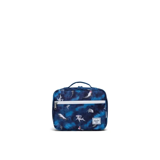 Herschel Pop Quiz Lunch Box Sharks Mazarine Blue Herschel Pop Quiz Lunch Box Sharks Mazarine Blue