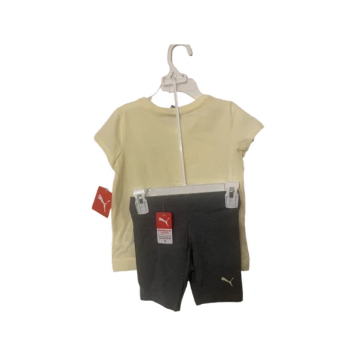 Puma Yellow Tshirt Set Anis Flower Style Puma Yellow Tshirt Set Anis Flower Style