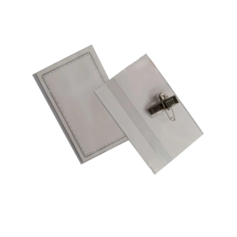 Name Badge with Safety Pin Clip - Amigo