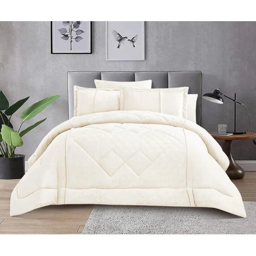 طقم لحاف شتوي جريس مكون من ٤ قطع ماركة اكسفورد هوم مفرد / مفرد و نص طقم لحاف شتوي جريس مكون من ٤ قطع ماركة اكسفورد هوم مفرد / مفرد و نص