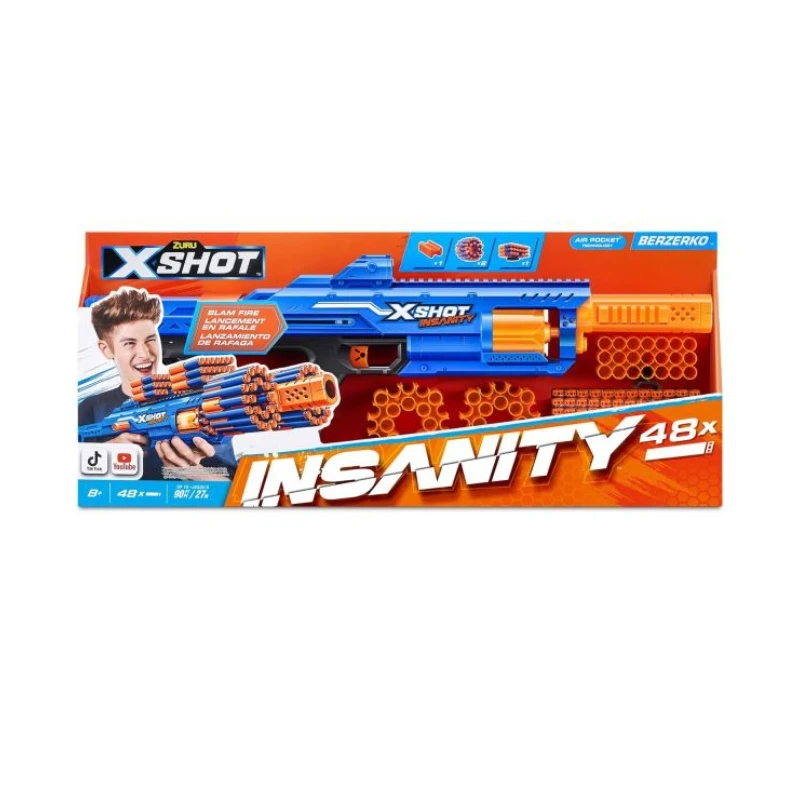 X-shot Insanity-berzerko 6 Shot (48 Darts) - X-Shot