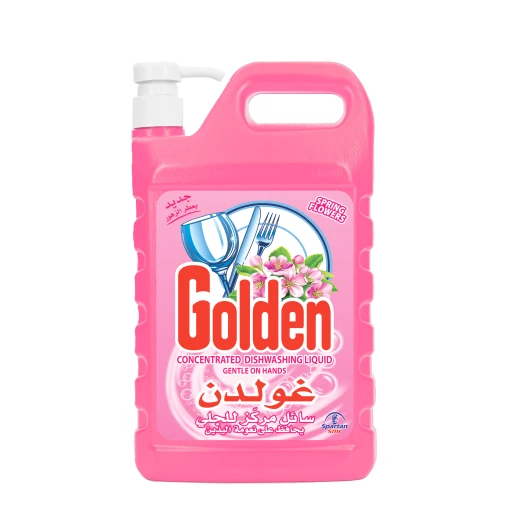 غولدن صابون سائل للجلي زهري 2 لتر مع مضخة غولدن صابون سائل للجلي زهري 2 لتر مع مضخة