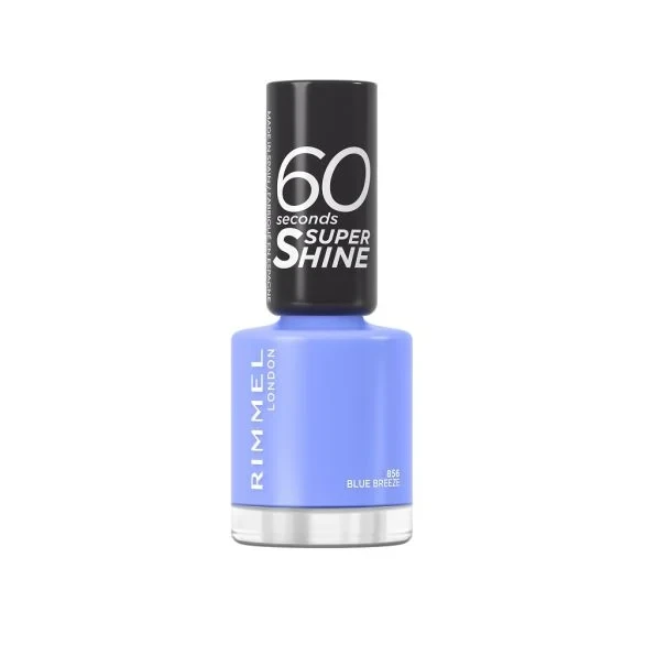 Rimmel London 60 Seconds Super Shine Nail Polish Berries and Cream 8ml Long Lasting Manicure - Rimmel London