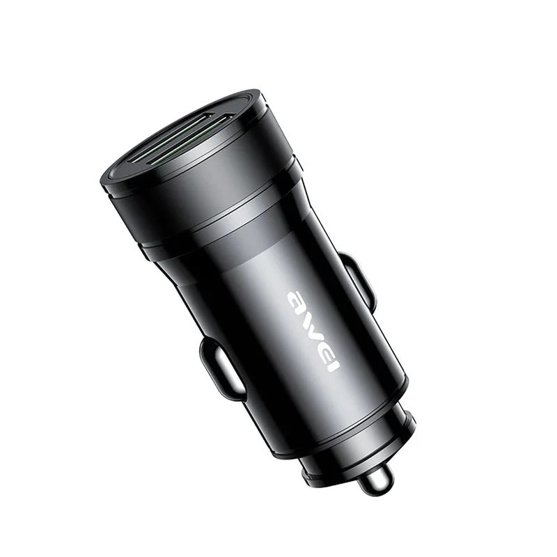 Awei C-830 DC5V 2.4A USB Car Charger 2 Ports  Quick Charge LED - AWEI