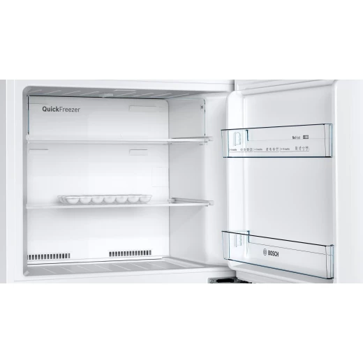 Bosch free-standing fridge-freezer with freezer at top 178 x 70 cm White Serie | 2 - BOSCH - Image 3