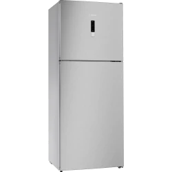 Bosch free-standing fridge-freezer with freezer at top 178 x 70 cm stainless steel look Serie | 4