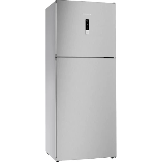 Bosch free-standing fridge-freezer with freezer at top 178 x 70 cm stainless steel look Serie | 4 Bosch free-standing fridge-freezer with freezer at top 178 x 70 cm stainless steel look Serie | 4
