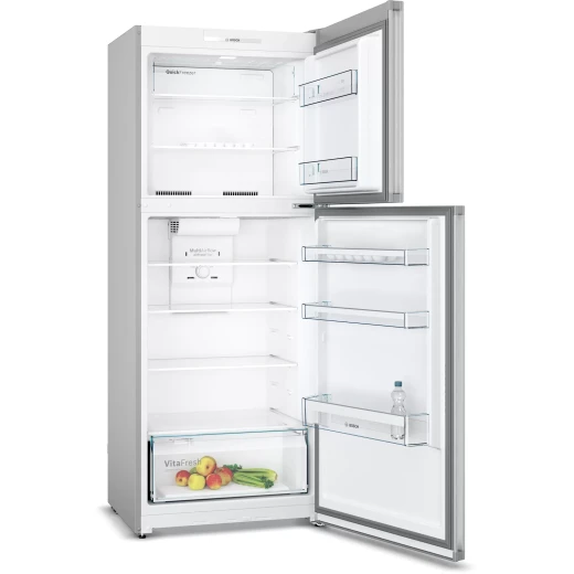 Bosch free-standing fridge-freezer with freezer at top 178 x 70 cm stainless steel look Serie | 4 - BOSCH - Image 2