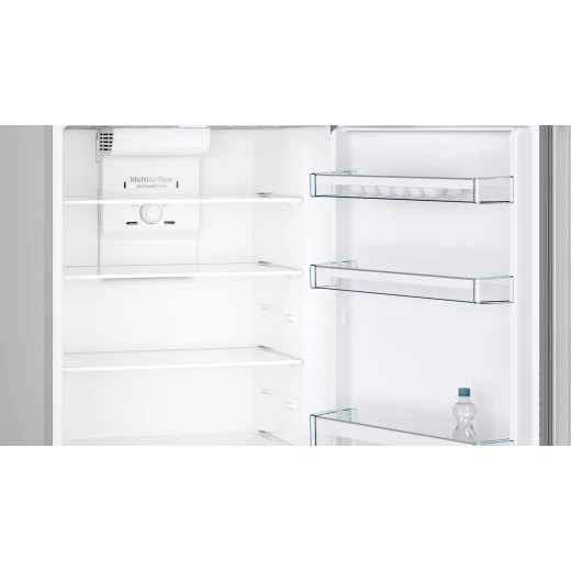 Bosch free-standing fridge-freezer with freezer at top 178 x 70 cm stainless steel look Serie | 4 - BOSCH - Image 4