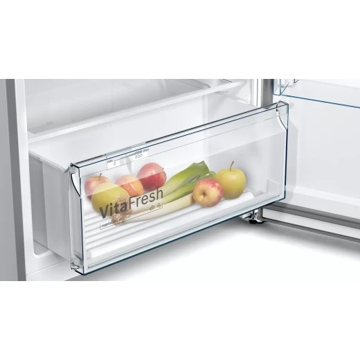 Bosch free-standing fridge-freezer with freezer at top 178 x 70 cm stainless steel look Serie | 4 - BOSCH - Image 5