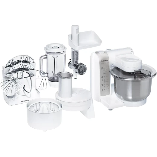 Bosch Kitchen machine MUM4 600 W White, Silver Bosch Kitchen machine MUM4 600 W White, Silver
